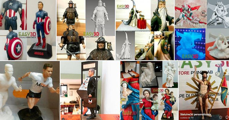 Action figures statuine 3d personalizzate stampa3d Palermo